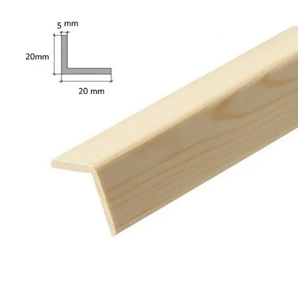 1 Meter Angle Corner Wooden Timber Moulding Beading Edging Trim