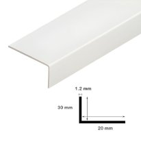 1m White Plastic Pvc Corner Unequal 90 Degree Angle Trim