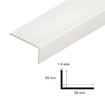 2.5m Plastic PVC Unequal Corner 90 Degree Angle Trim