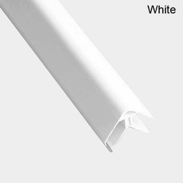 PVC White 2-Part Corner Adapter for 7.5/8mm Panels