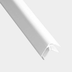 PVC White 2-Part Corner Adapter for 7.5/8mm Panels