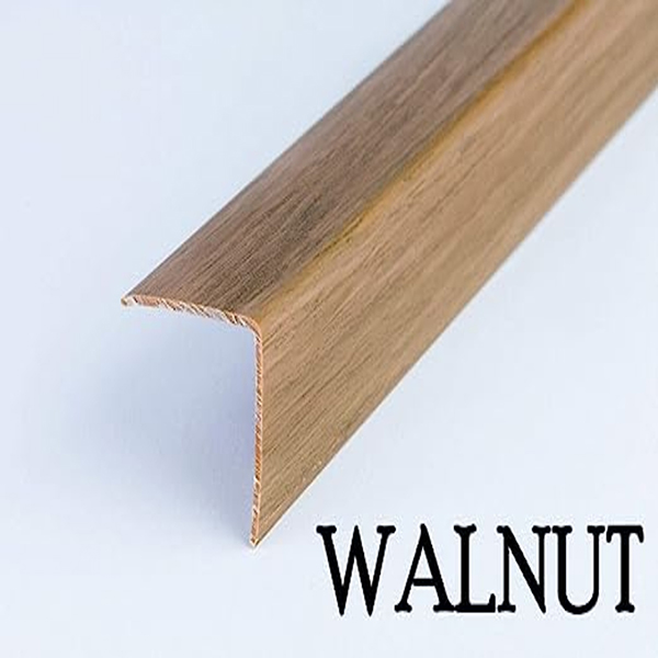 Plastic PVC Wood Effect Corner 90 Degree Angle Trim Edge Protector 