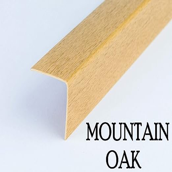 Plastic PVC Wood Effect Corner 90 Degree Angle Trim Edge Protector 