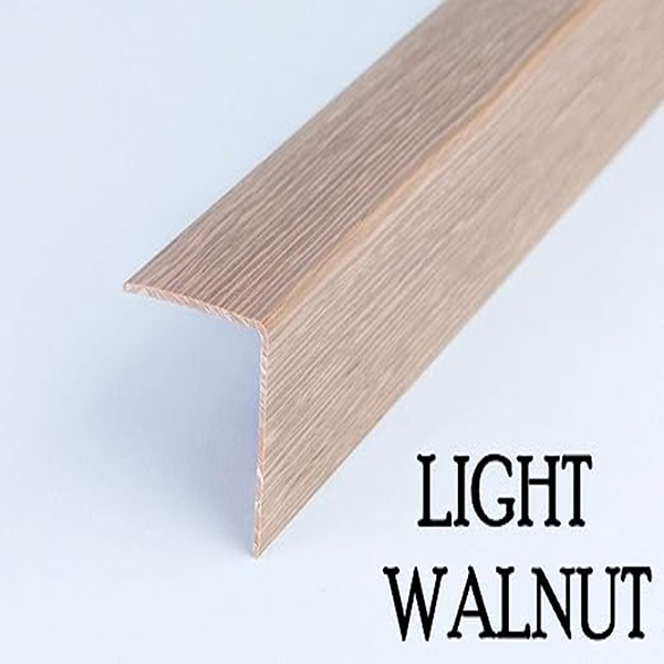 Plastic PVC Wood Effect Corner 90 Degree Angle Trim Edge Protector 