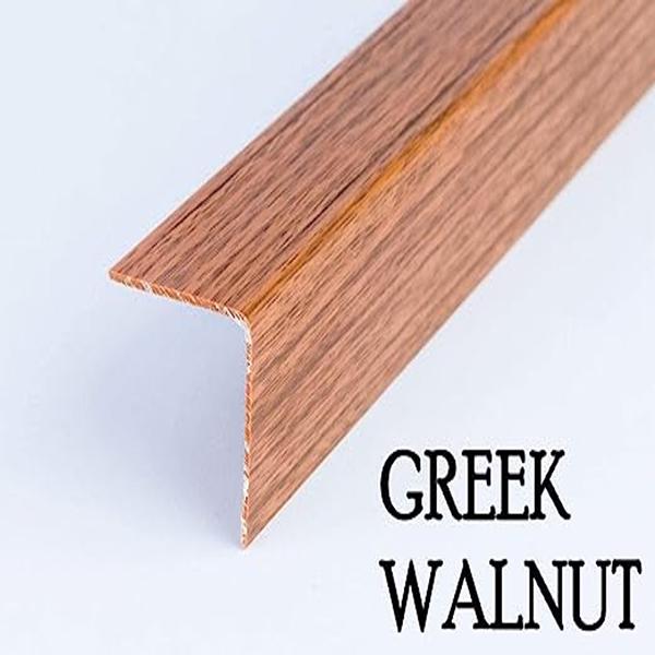 Plastic PVC Wood Effect Corner 90 Degree Angle Trim Edge Protector 