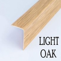 Plastic PVC Wood Effect Corner 90 Degree Angle Trim Edge Protector 