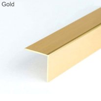 Chrome & Gold Effect Plastic PVC Angles Trim Wall Edge Protector