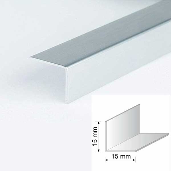 Plastic PVC Silver Corner 90 Degree Angle Trim - 5 Pieces