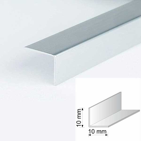 Plastic PVC Silver Corner 90 Degree Angle Trim - 5 Pieces