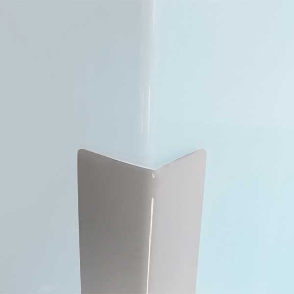 UPVC White Corner Wall Protector with 50 mm return legs